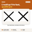 Croisillons de carrelage 2,5 mm – paquet de 200 | Akko Star - RAQO