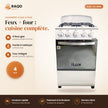 Cuisinière à Gaz iLUX – 4 Feux – Blanc - RAQO