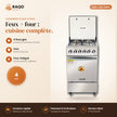 Cuisinière à Gaz iLUX – 4 Feux – Inox - RAQO