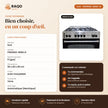 Cuisinière à Gaz iLUX – 5 Feux – Inox - RAQO (fiche technique)