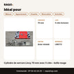 Cylindre de serrure Lincy 70 mm avec 5 clés – boîte rouge - RAQO