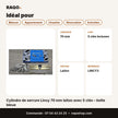 Cylindre de serrure Lincy 70 mm laiton avec 5 clés – boîte bleue - RAQO