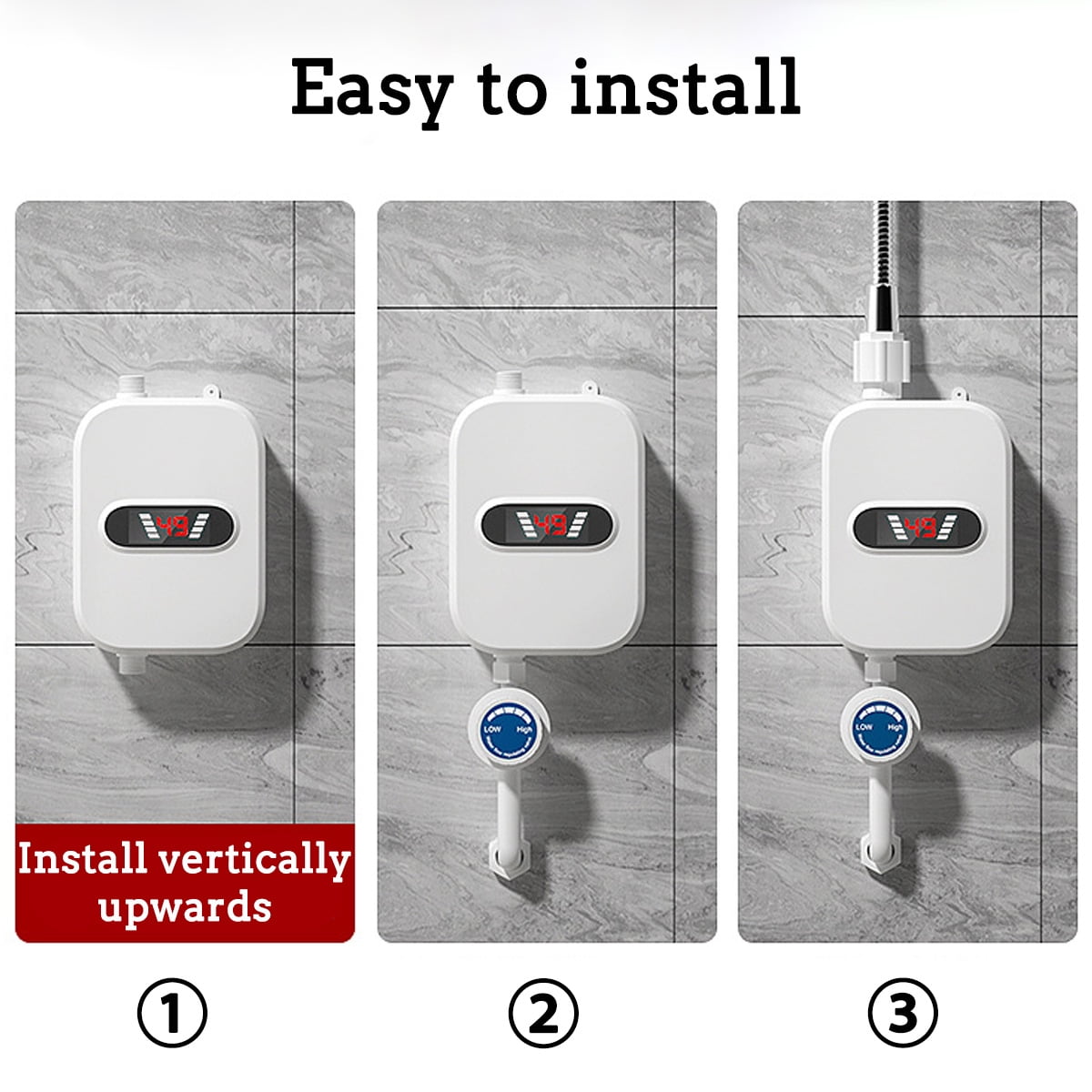 🔥 Chauffe-Eau Instantané Intelligent – Sécurité & Confort à Domicile