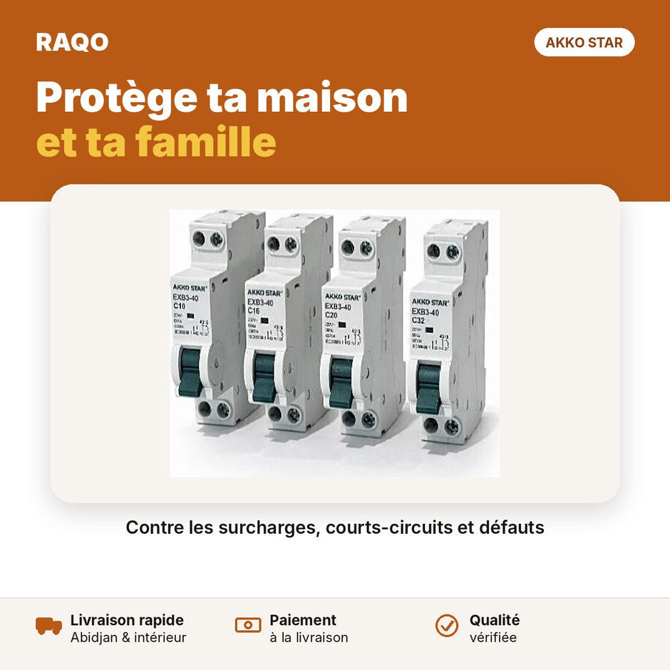 Disjoncteur divisionnaire DPN 32A | Akko Star - RAQO