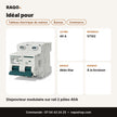 Disjoncteur modulaire sur rail 2 pôles 40A | Akko Star - RAQO