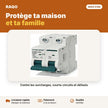 Disjoncteur modulaire sur rail 2 pôles 40A | Akko Star - RAQO