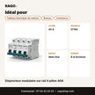 Disjoncteur modulaire sur rail 4 pôles 40A | Akko Star - RAQO