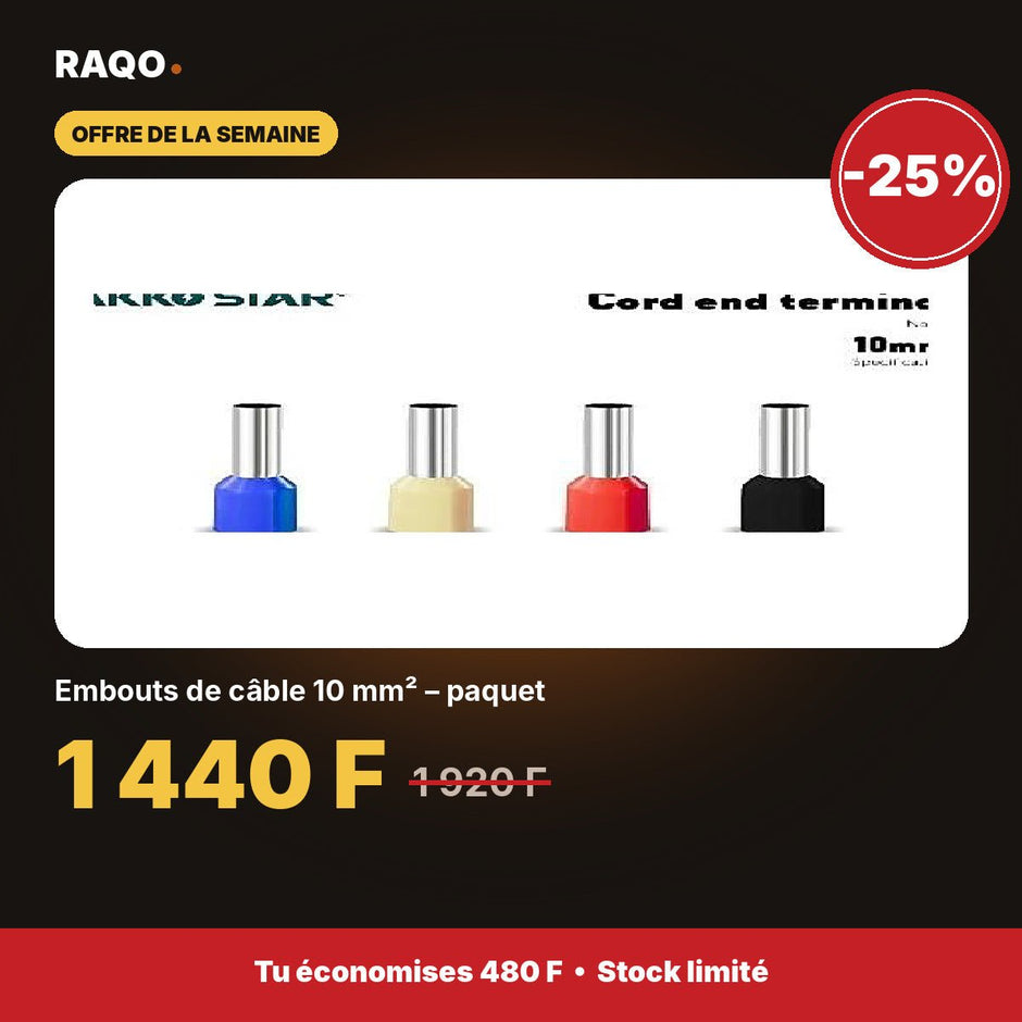 Embouts de câble 10 mm² – paquet | Akko Star - RAQO