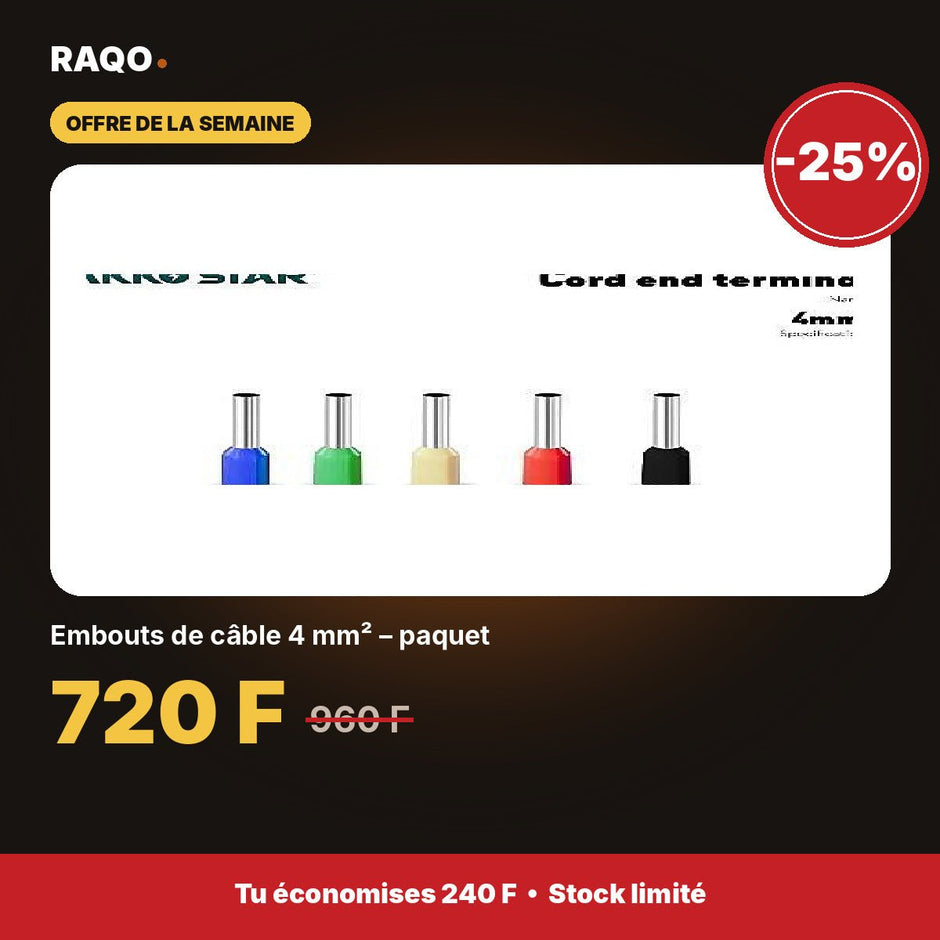 Embouts de câble 4 mm² – paquet | Akko Star - RAQO