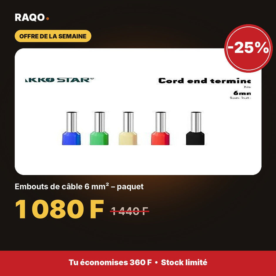 Embouts de câble 6 mm² – paquet | Akko Star - RAQO