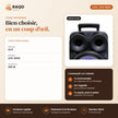 Enceinte Party Speaker iLUX – 200 W – Bluetooth - RAQO (fiche technique)