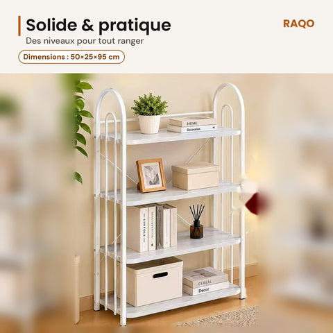 Étagère de rangement 4 niveaux YH-05-4 - RAQO