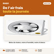 Extracteur d'air carré 8