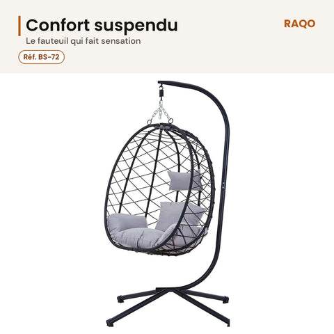 Fauteuil suspendu BS-72 pour coin détente - RAQO