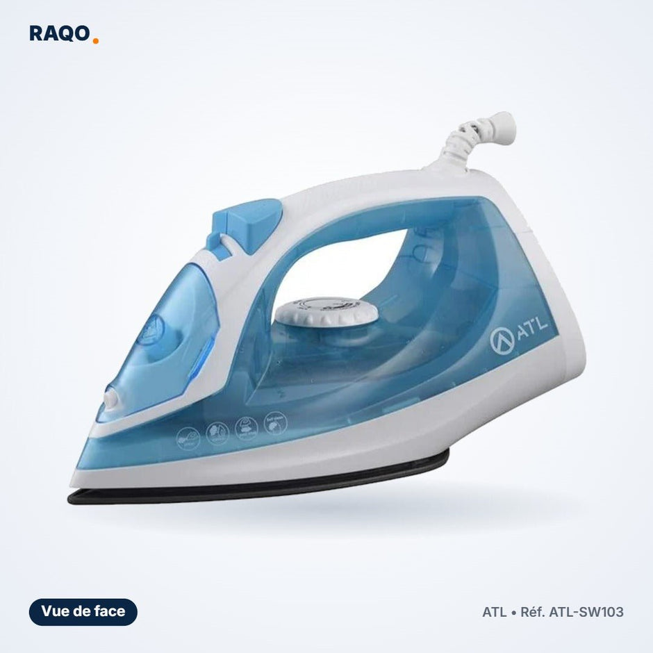 Fer à repasser vapeur ATL 1200W bleu et blanc – ATL-SW103 - RAQO