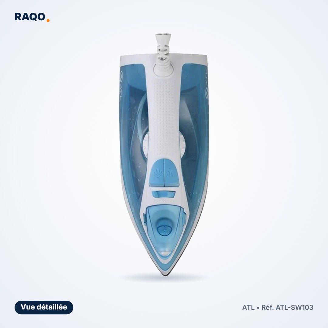 Fer à repasser vapeur ATL 1200W bleu et blanc – ATL-SW103 - RAQO