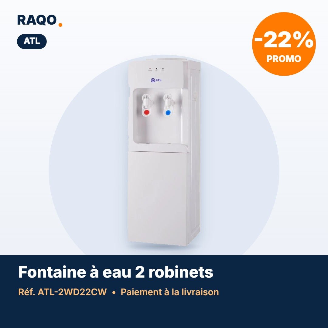 Fontaine à eau ATL 2 robinets avec cabine – ATL-2WD22CW - RAQO