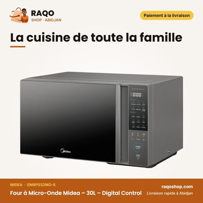 Four à Micro-Onde Midea – 30L – Digital Control – Inverter Quattro | EM9P032MO-S