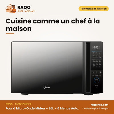 Four à Micro-Onde Midea – 36L – 6 Menus Auto. – Digital Control | EM034A2MO-B