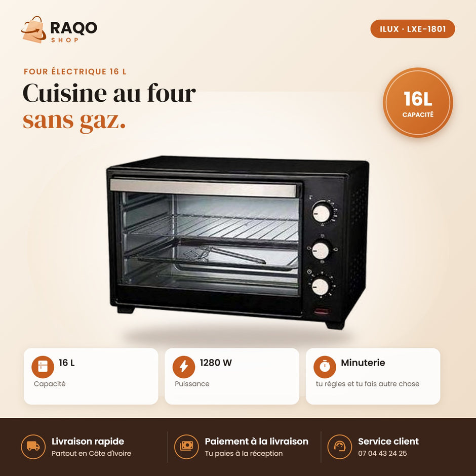 Four Électrique iLUX – 16 L - RAQO