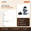 Hachoir Électrique iLUX – 200 W – 0,6 L - RAQO (fiche technique)