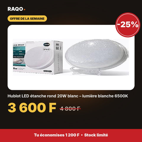 Hublot LED étanche rond 20W blanc – lumière blanche 6500K | Akko Star - RAQO