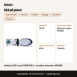 Hublot LED rond 20W IP54 – lumière blanche 6500K | Akko Star - RAQO