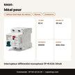 Interrupteur différentiel monophasé 1P+N 63A 30mA | Akko Star - RAQO