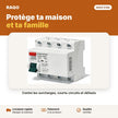 Interrupteur différentiel triphasé 4 pôles 63A 300mA | Akko Star - RAQO