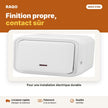 Interrupteur simple étanche en saillie avec voyant lumineux | Akko Star - RAQO