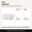 Interrupteur simple étanche en saillie avec voyant lumineux | Akko Star - RAQO