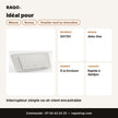 Interrupteur simple va-et-vient encastrable | Akko Star - RAQO