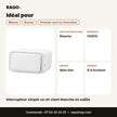 Interrupteur simple va-et-vient étanche en saillie | Akko Star - RAQO