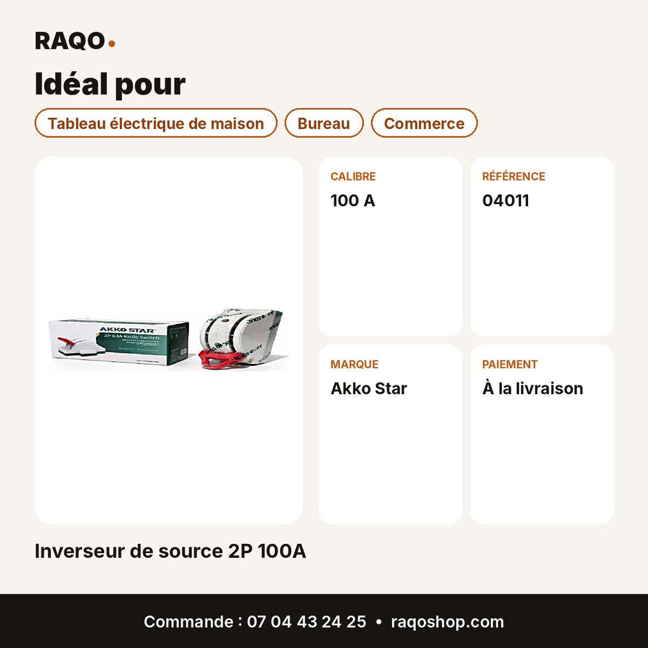 Inverseur de source 2P 100A | Akko Star - RAQO