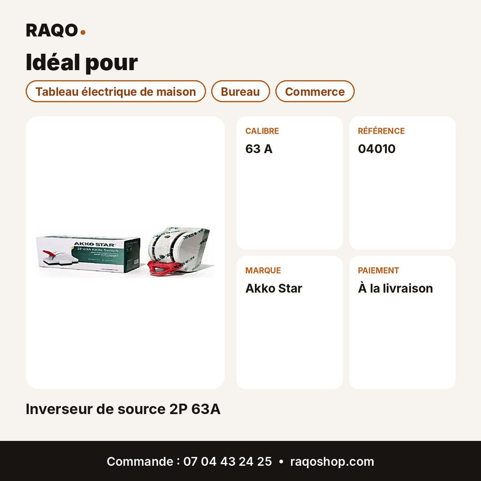 Inverseur de source 2P 63A | Akko Star - RAQO