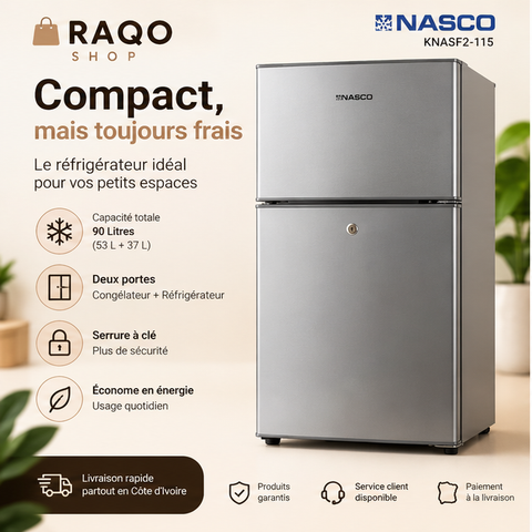 Réfrigérateur Nasco KNASF2-115 - RAQO Shop