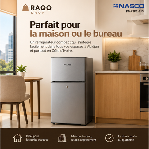 Réfrigérateur Nasco KNASF2-115 - RAQO Shop