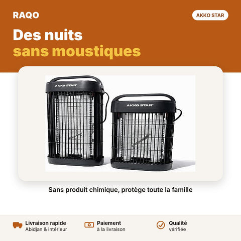 Lampe anti-moustiques UV 2×10W | Akko Star - RAQO