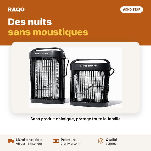 Lampe anti-moustiques UV 2×15W | Akko Star - RAQO