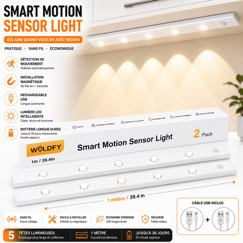Lampe capteur mouvement 3 modes - RAQO