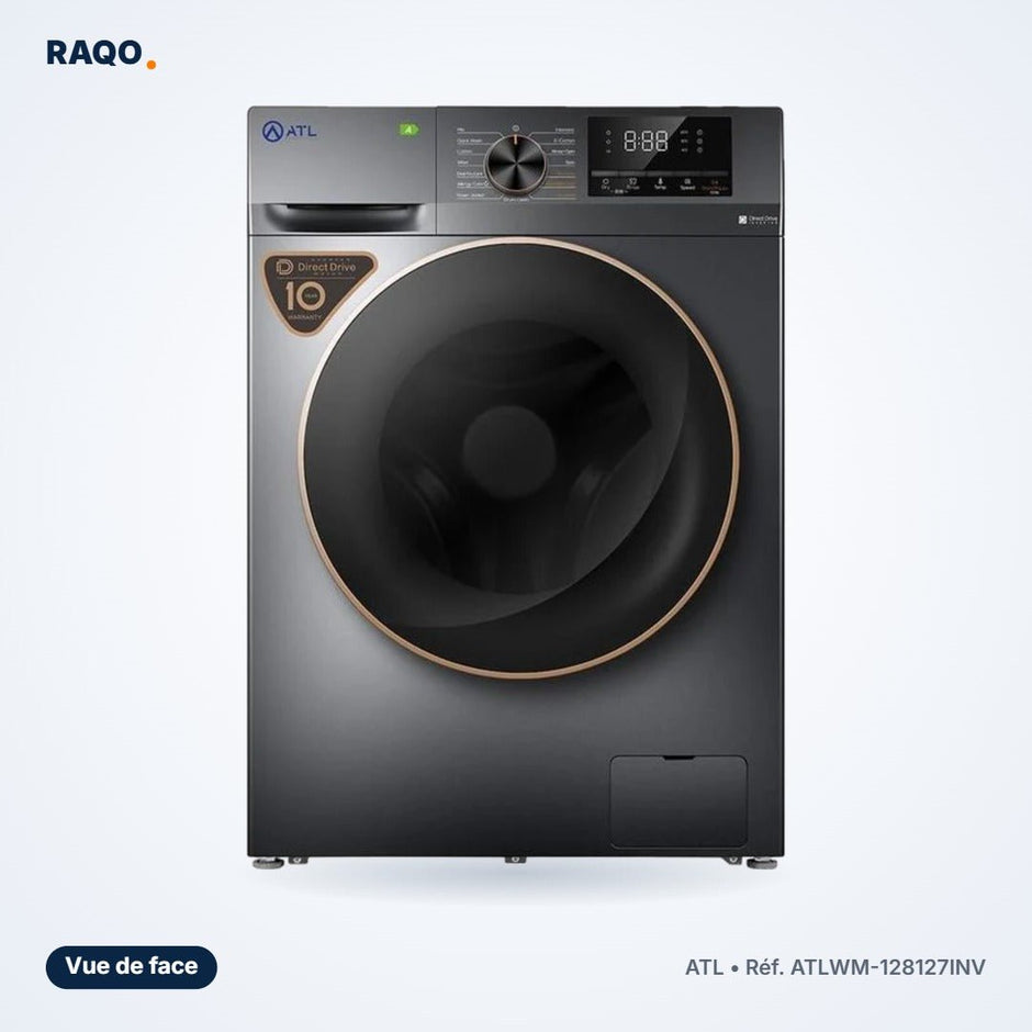 Lave-linge séchant ATL 12kg / 7kg Inverter écran tactile – ATLWM-128127INV - RAQO