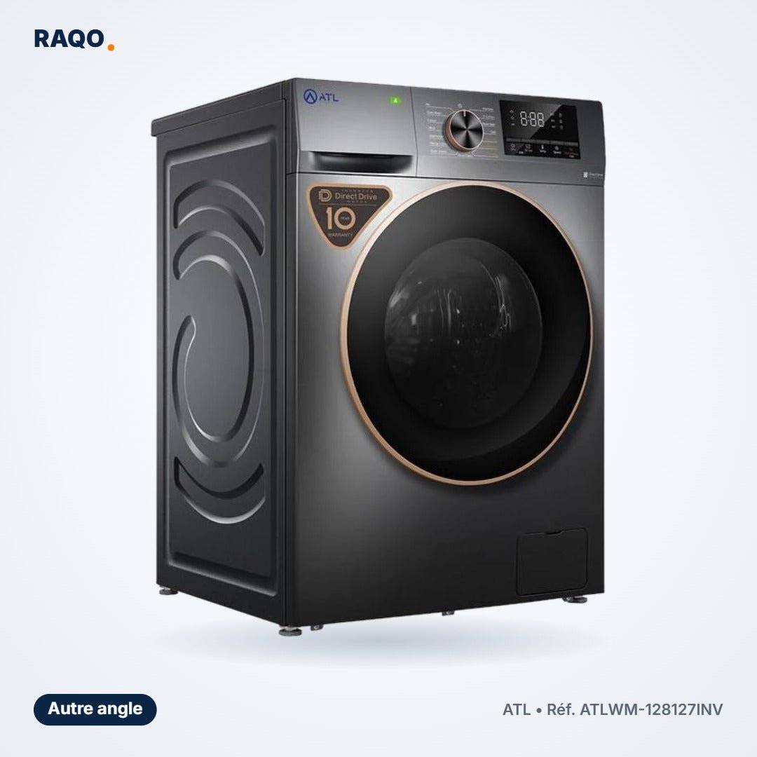 Lave-linge séchant ATL 12kg / 7kg Inverter écran tactile – ATLWM-128127INV - RAQO