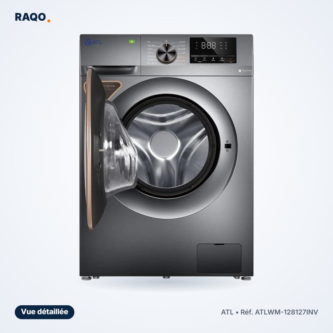 Lave-linge séchant ATL 12kg / 7kg Inverter écran tactile – ATLWM-128127INV - RAQO