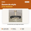 Lustre en cristal noir et doré Ø600 mm | Akko Star - RAQO