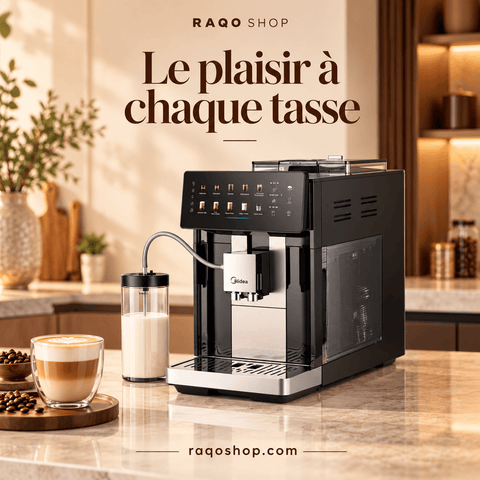 Machine à Cafe Midea – Full Automatique – 15 Bars – Auto-Nettoyage | MA-FACM1004A2 - RAQO