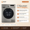 Machine à Laver Automatique iLUX – 8 kg – Inox - RAQO (points forts)