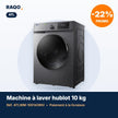 Machine à laver hublot ATL 10kg Inverter 1400 tr/min – ATLWM-100143INV - RAQO