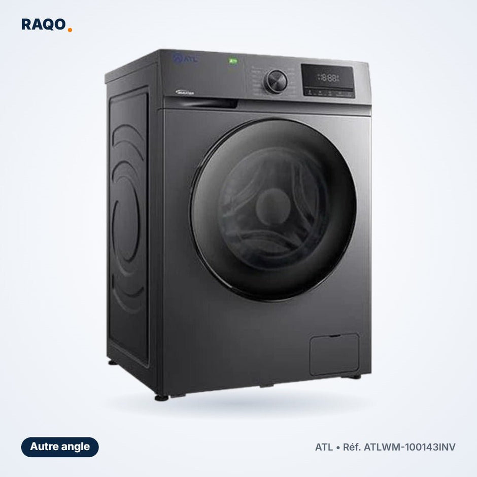 Machine à laver hublot ATL 10kg Inverter 1400 tr/min – ATLWM-100143INV - RAQO