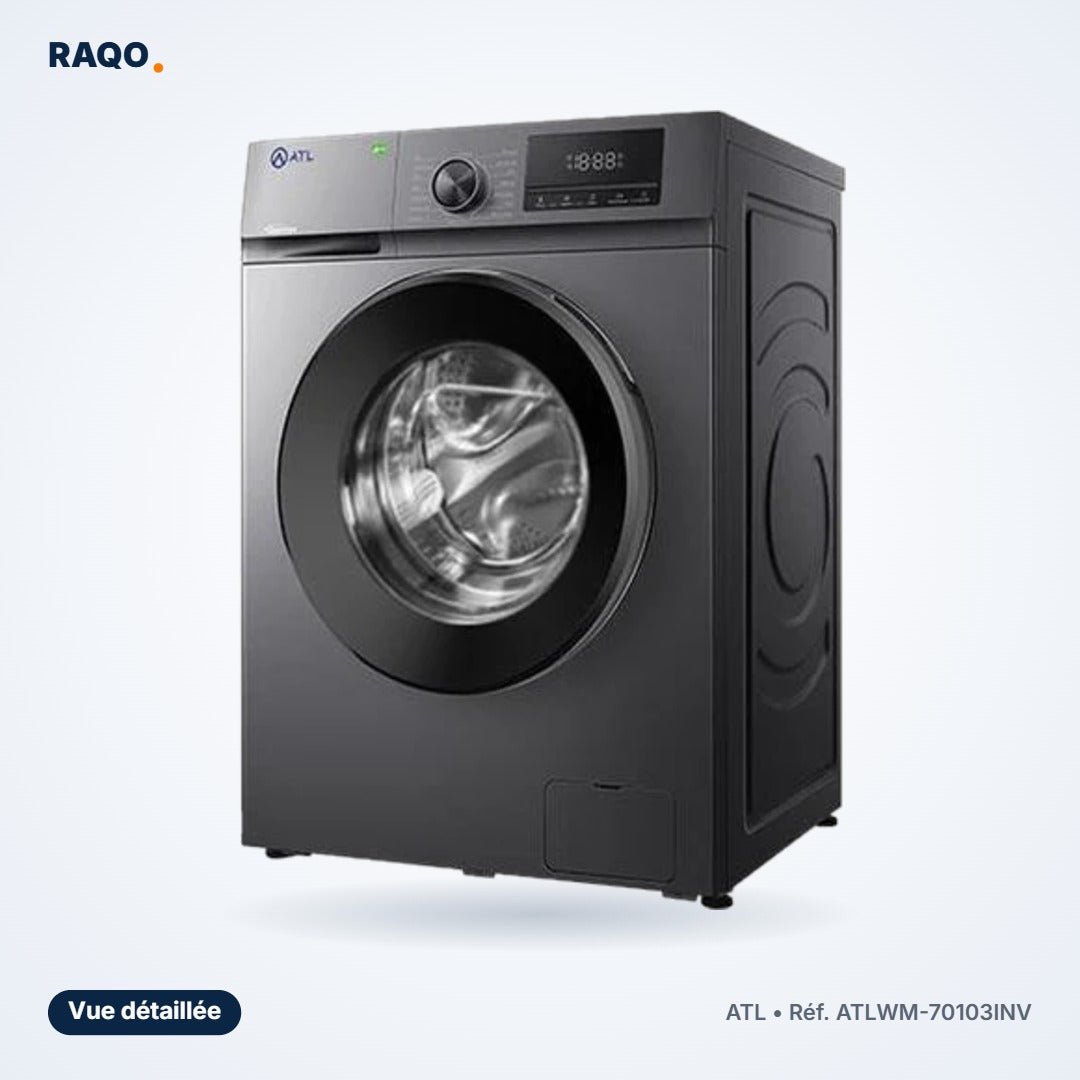 Machine à laver hublot ATL 7kg Inverter 1000 tr/min – ATLWM-70103INV - RAQO