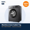 Machine à laver hublot ATL 7kg Inverter 1000 tr/min – ATLWM-70103INV - RAQO